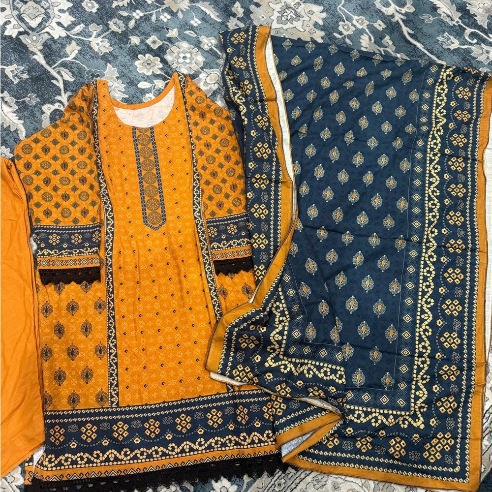 New 3 piece Pakistani dress women winter khaadi